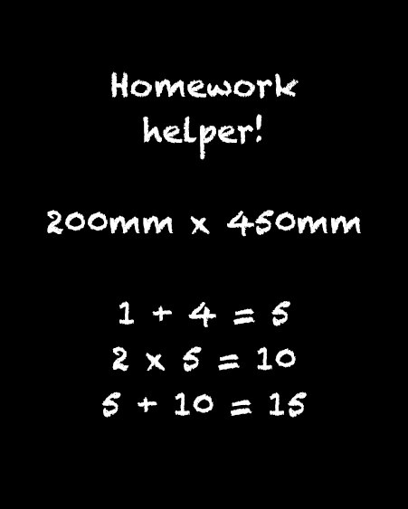blackboard homework